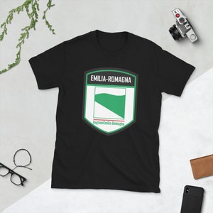 Emilia-Romagna Italy Flag Emblem  Short-Sleeve Unisex T-Shirt