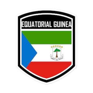 Stickers emblème du drapeau de la Guinée équatoriale - Montrez votre esprit équato-guinéen