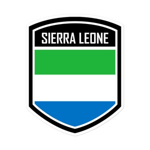 User Sierra Leone Flag Emblem Stickers: Express Your Patriotism with Premium Vinyl Decals