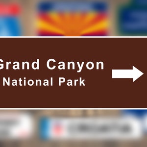 Grand Canyon National Park Traffic Sign Stickers