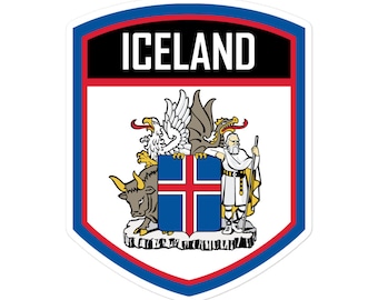 Iceland Coat Of Arms Emblem Stickers