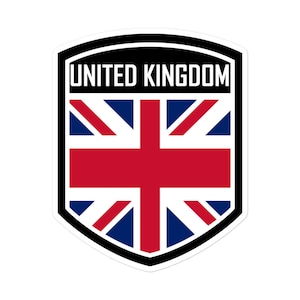 Adesivos com emblema da bandeira do Reino Unido - vinil de alta qualidade