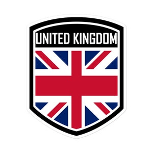thumbnail image 2 of UK England Flag Aluminum Car Badge – Side Trunk Emblem, Self-Adhesive, Chrome Look 2 of 5