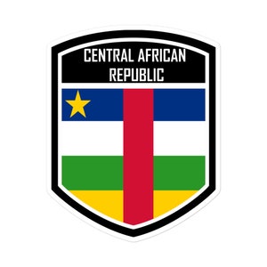 Central African Republic Flag Emblem Sticker