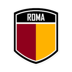 Emblema da bandeira de Roma Italia Adesivos Em Formato Redondos de <br> Entrega Rápida? Adesivos de vinil Roma Itália