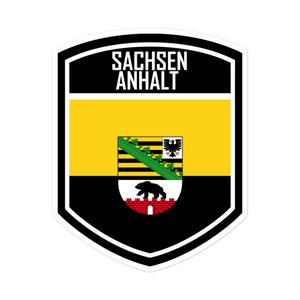 Sachsen Anhalt Flag Emblem Stickers