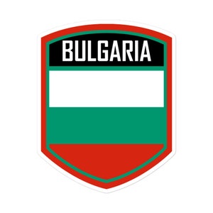 Bulgaria Flag Emblem Stickers