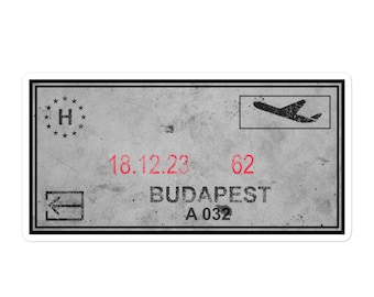 Budapest Hungary Passport Stamp Stickers