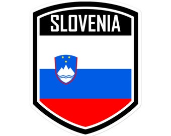 Slovenia Flag Emblem Stickers - Durable Vinyl Stickers