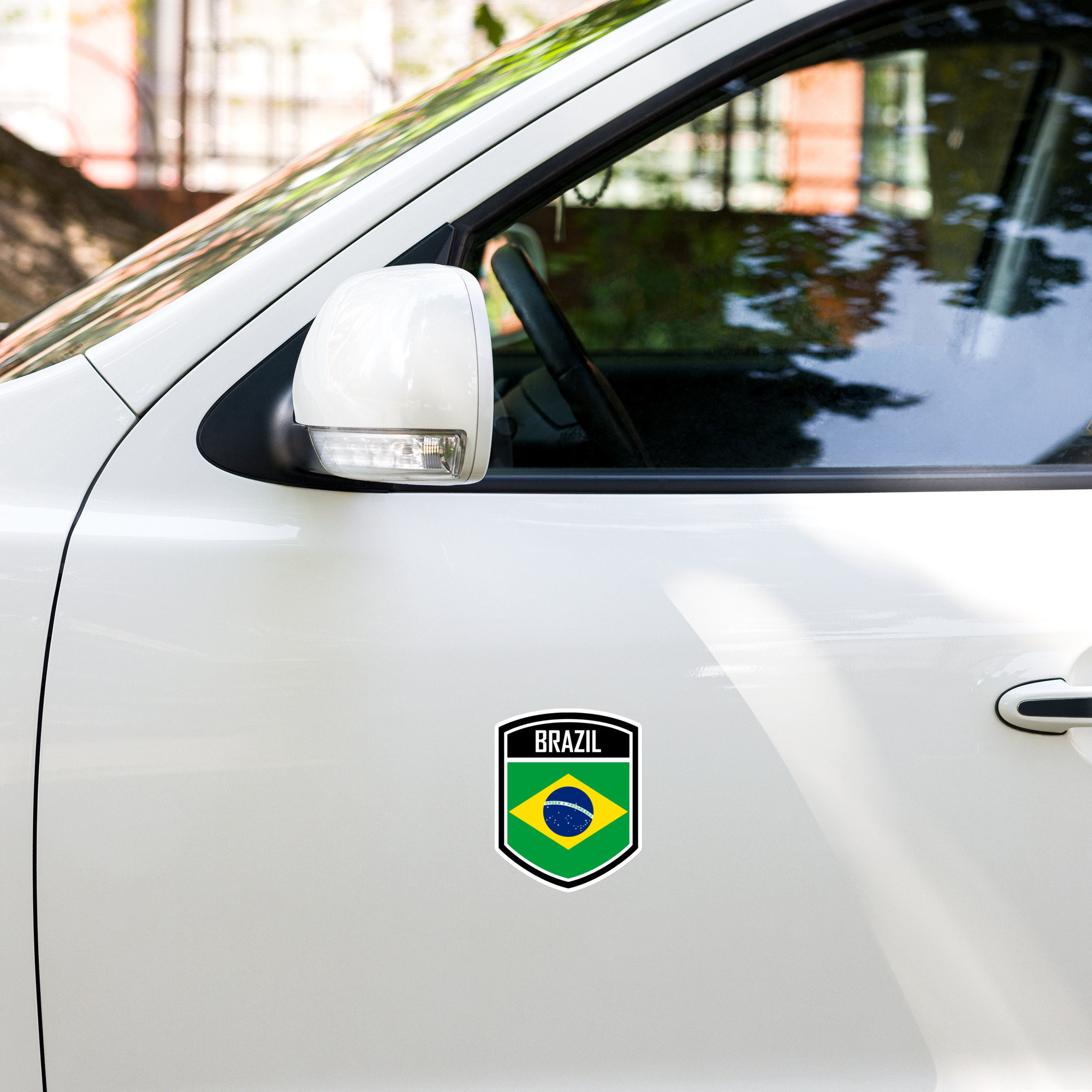 Laptop Sticker Aazon.co - Brazil Brazilian Ap Flag Outline Vinyl Decal ...
