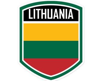 Adesivi con emblema della bandiera della Lituania - Decalcomanie in vinile di alta qualità