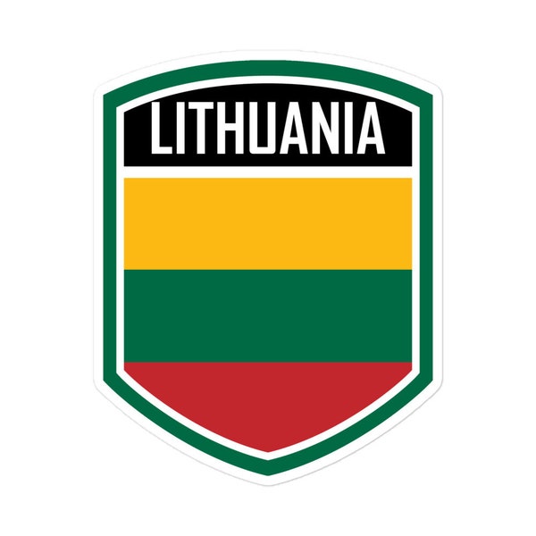 Lithuania Flag Emblem Stickers - High Quality Vinyl Decals