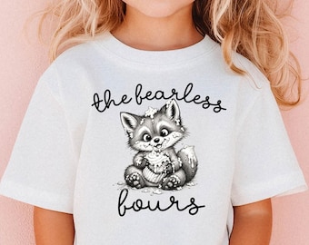 Four and Feral Fourth Birthday Shirt for Kids, Cute Fox 4 Year Old Tee, Woodland Party Outfit for Boys or Girls