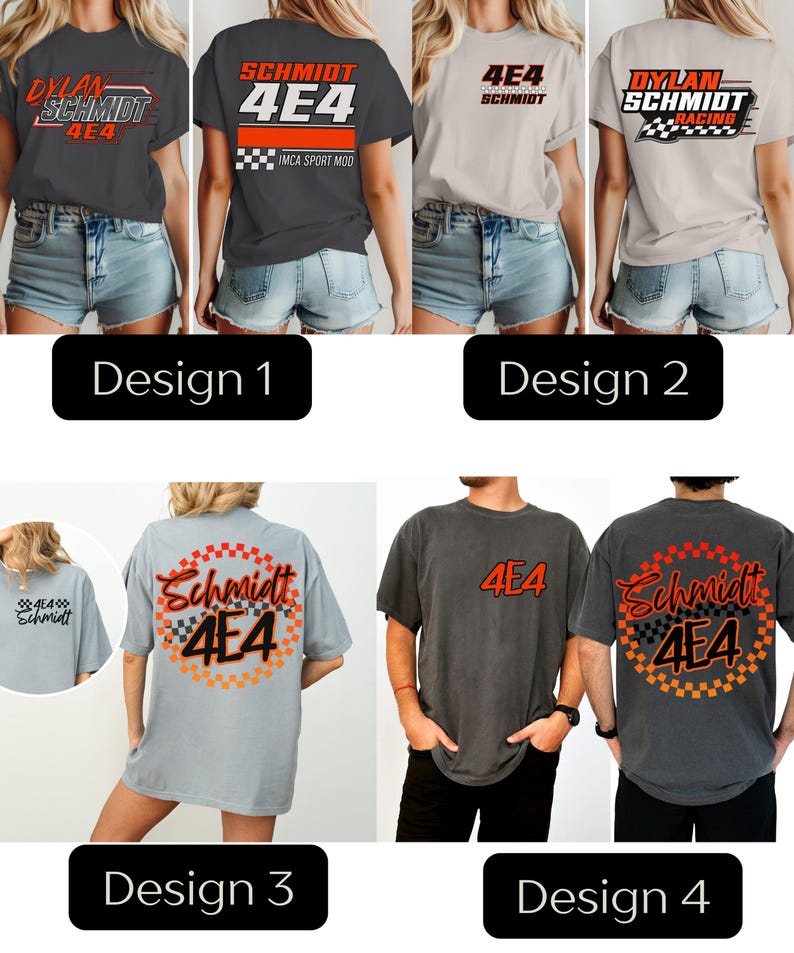 Custom Racing Team Shirt, Personalized Race Day Family Shirt, Dirt ...