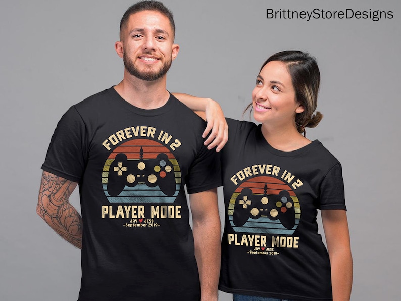 A t-shirt that has a game console picture and “Forever 2 Player Mode” sentence print will make the best gift for your girl on valentine day