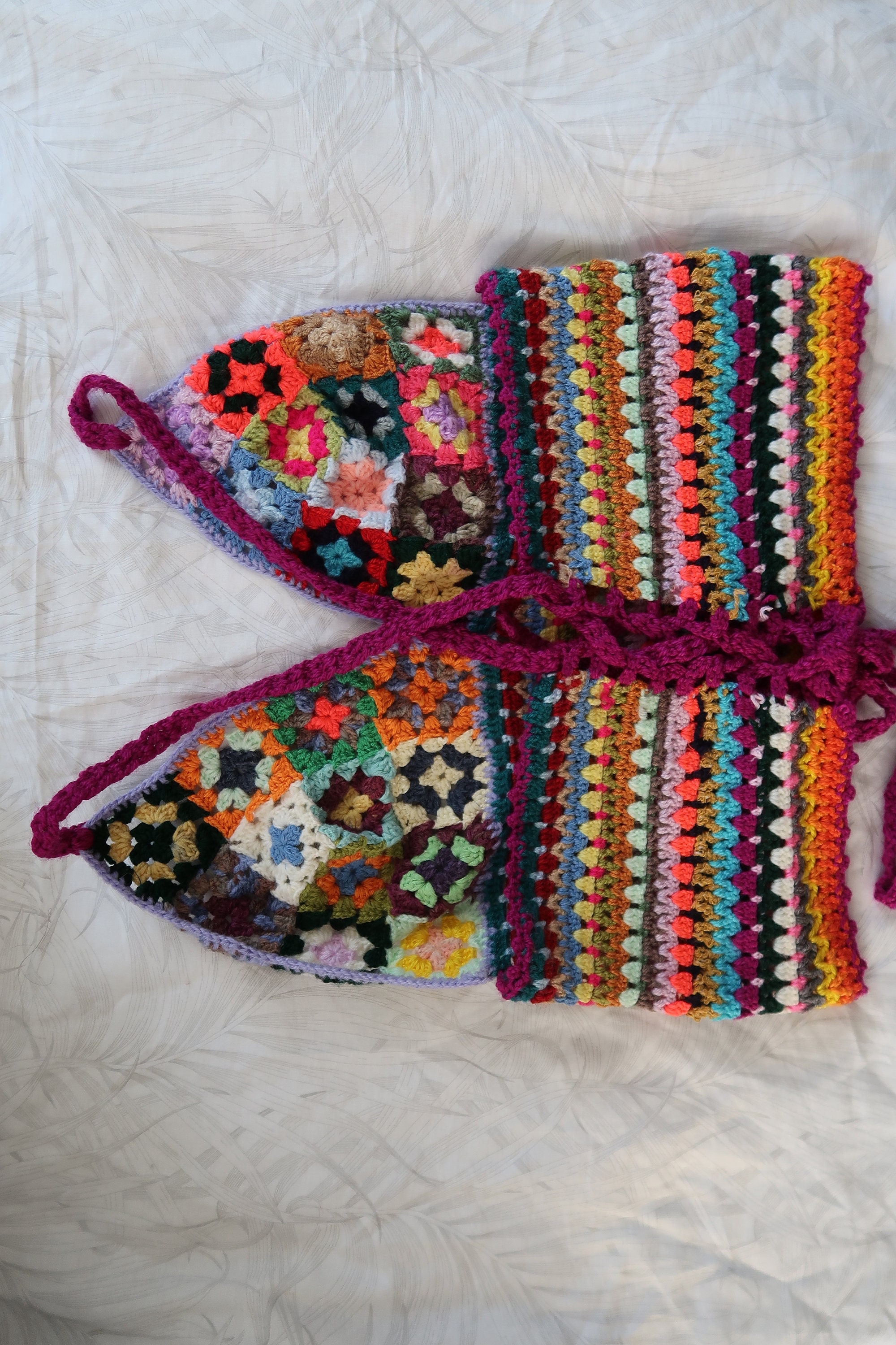 Crochet Granny Square Top Colourful Granny Chrochet Top | Etsy
