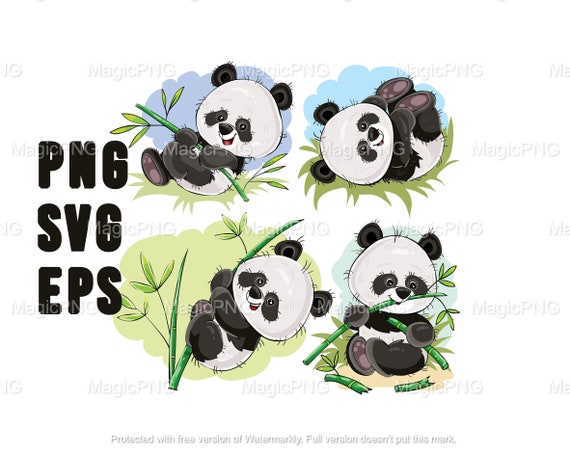 Download Panda Svg Panda Lover Clipart Animals Instant Download Baby Etsy