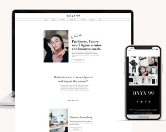 Showit Website Template for Coaches, Service Providers, Business Consultants, Show it website template, Website Template for Podcasters