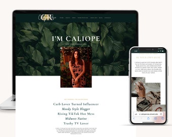 Showit Website Template for Influencers, Coaches, Bloggers, Designers & Creatives