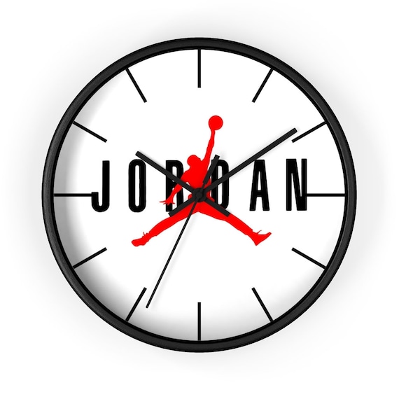 Wall clock michael jordan Black White Special Design Etsy