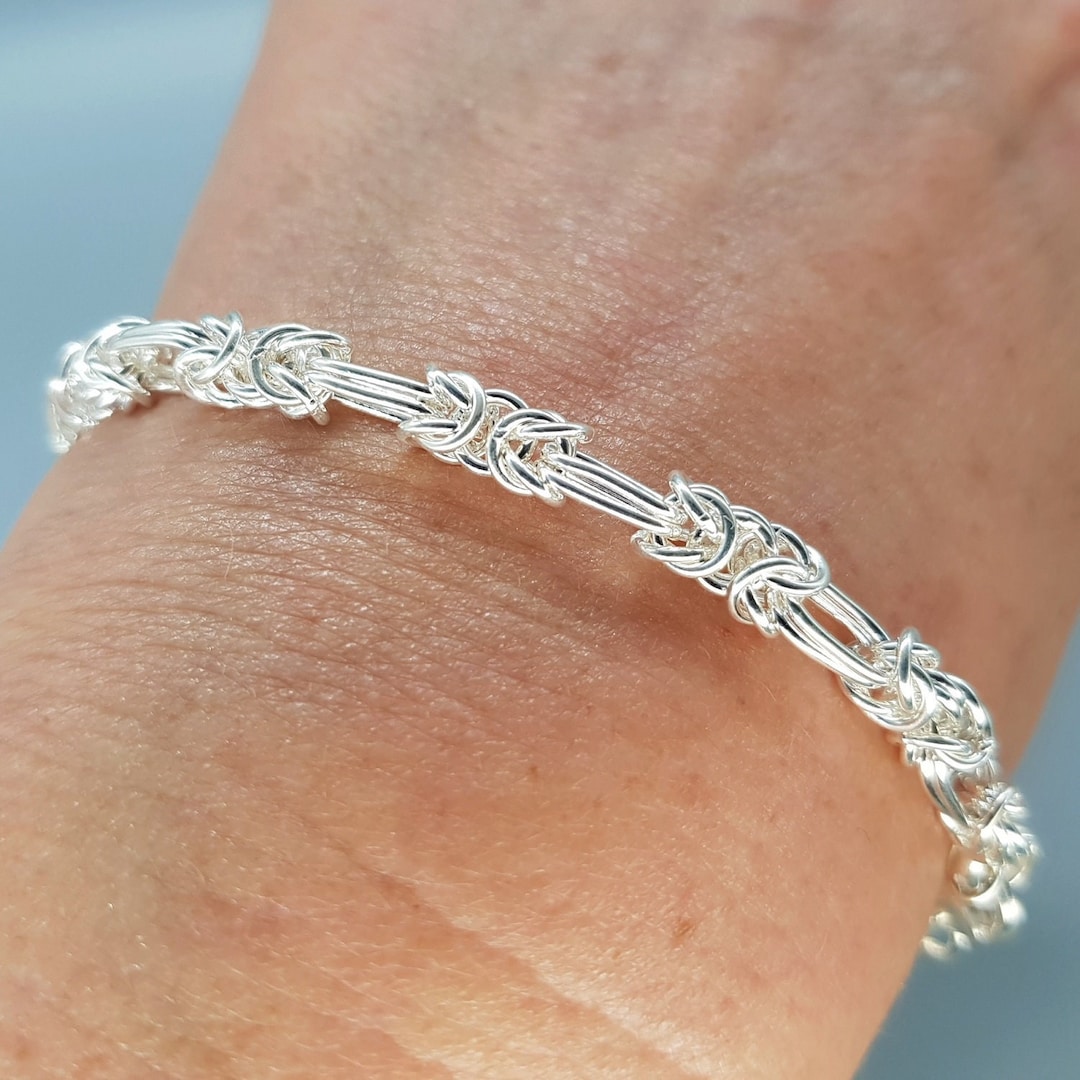 【HYERES LOR】23FW★ H Ribbon Twist Silver Strap Bracelet Lara Slider Tennis Bracelet