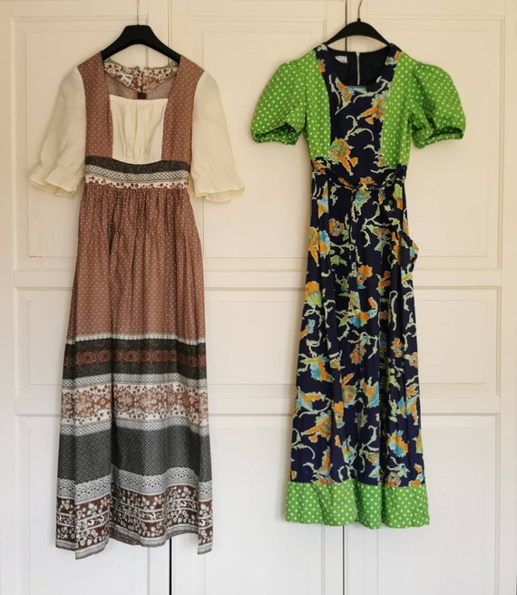 70s vintage paisley dress - image 3