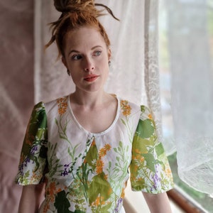 Vintage floral prairie dress
