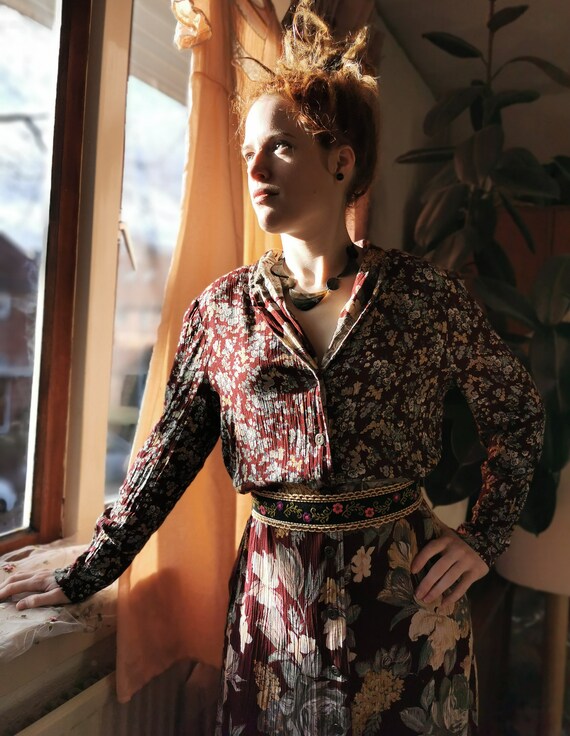 Vintage floral jurk