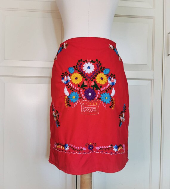 Vintage cheap embroidered skirt
