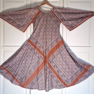 VINTAGE PAISLEY cotton caftan dress