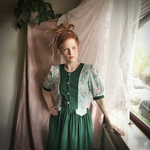 Vintage folklore dress try