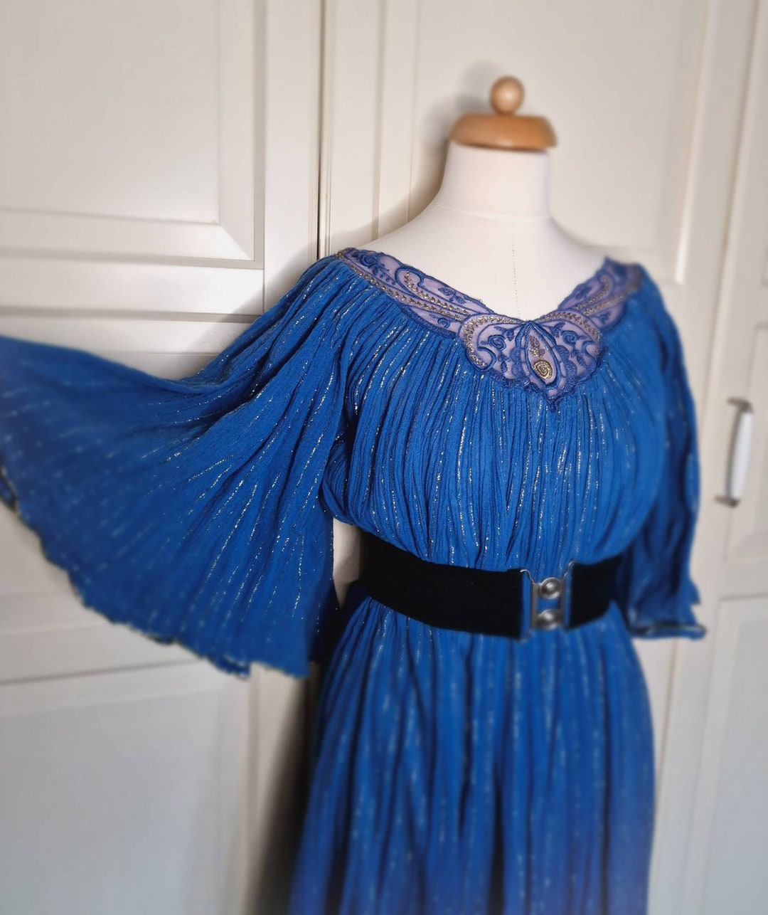 Vintage Greek Gauze Goddess Dress Etsy