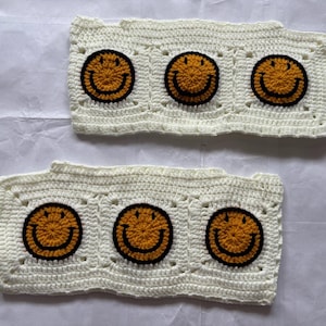 Smile Face Crochet Car Sun Visor Cover,Crochet Car Sun Visor custom cover,Interior Accessories,Gift for Women,Custom Decorative Design