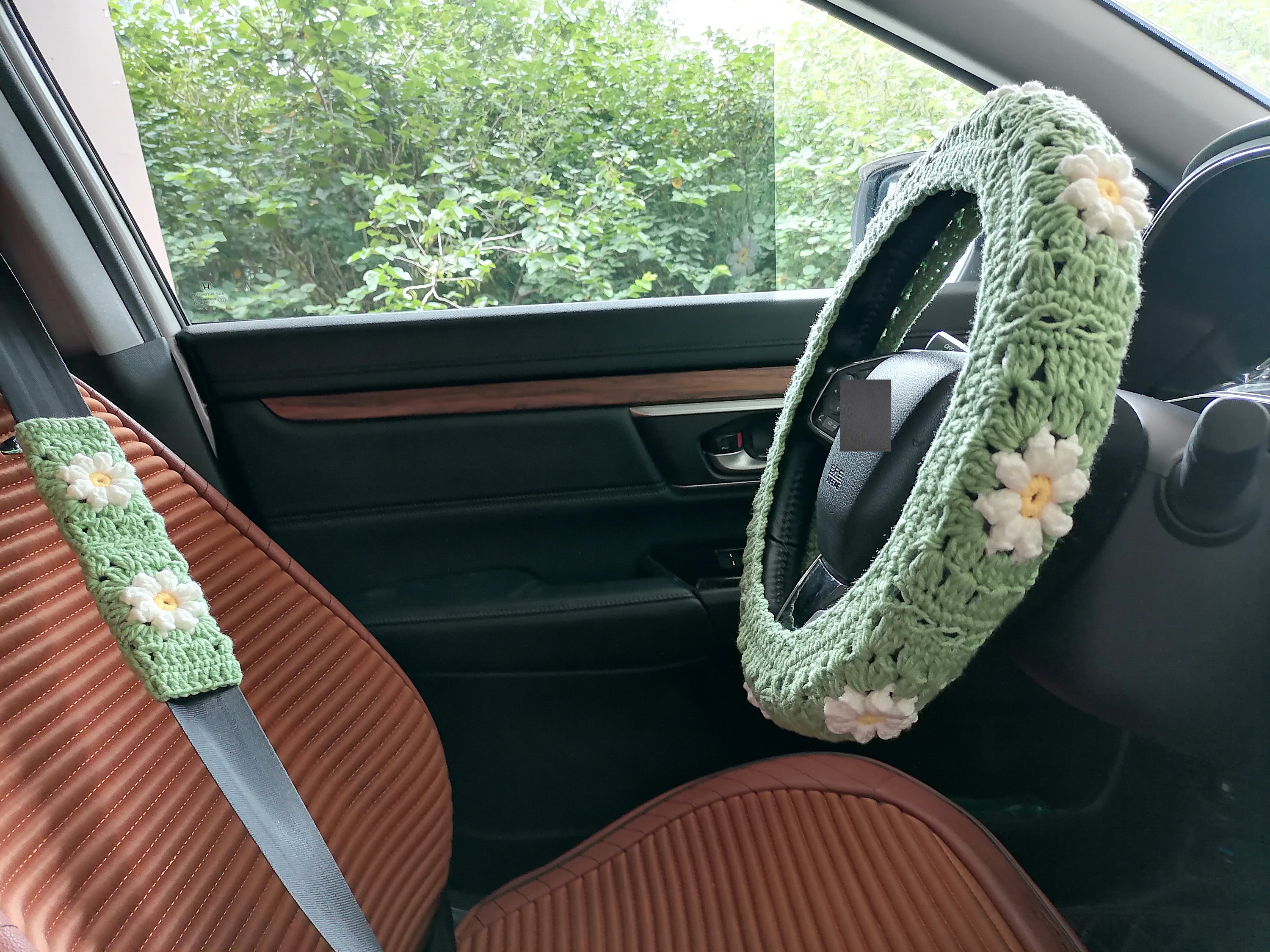 Vintage Flower Print Auto Car Steering Wheel Cover For Women Girls, Fuzzy Steering  Wheel Covers For Women, Universal Car Accessories - Temu Bulgaria
