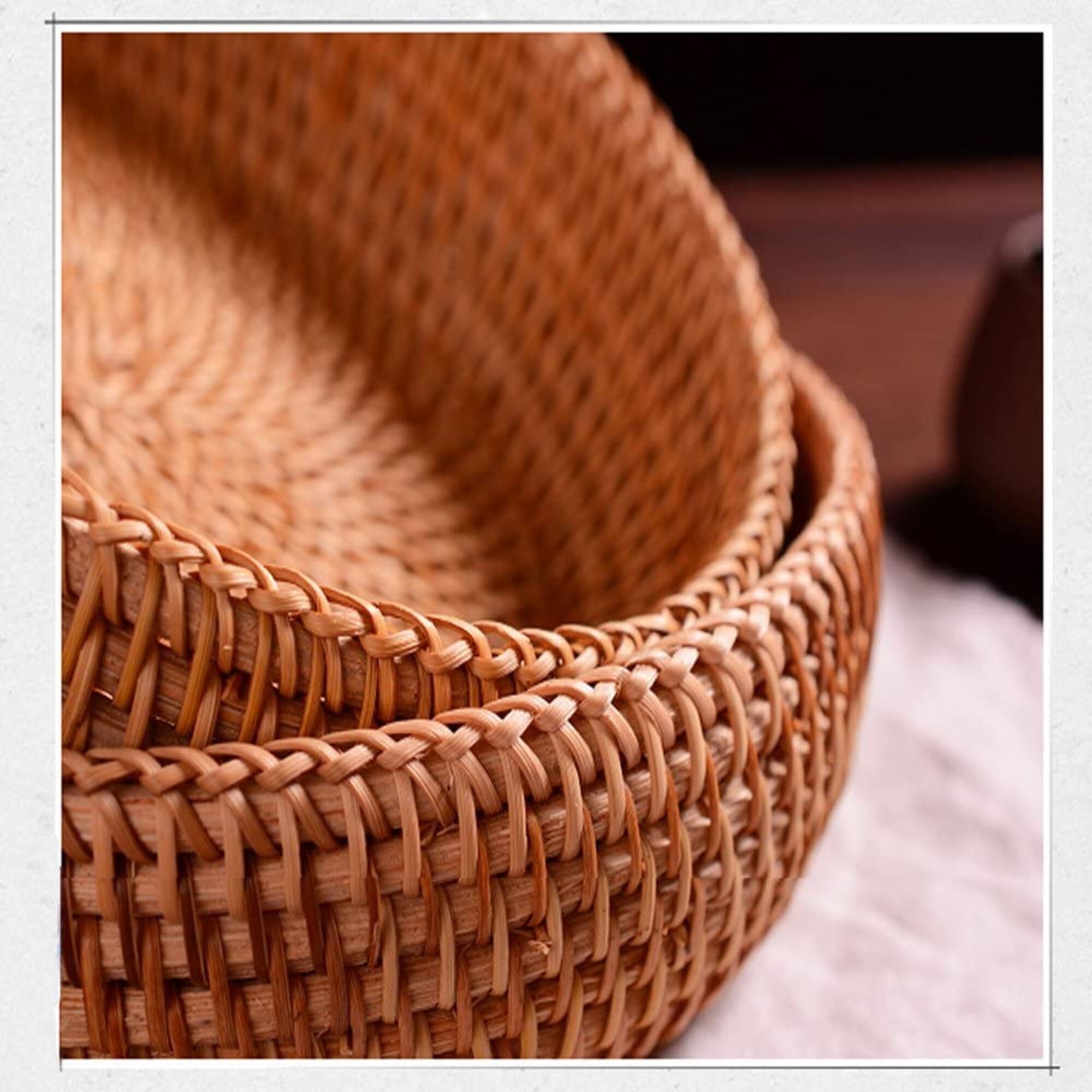 Small Handmade Woven Storage Basket Display Basket Fruit Etsy