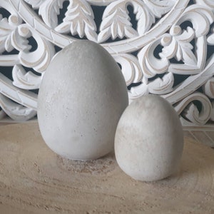 Concrete egg large DIY decoration Easter ideal for outdoor use