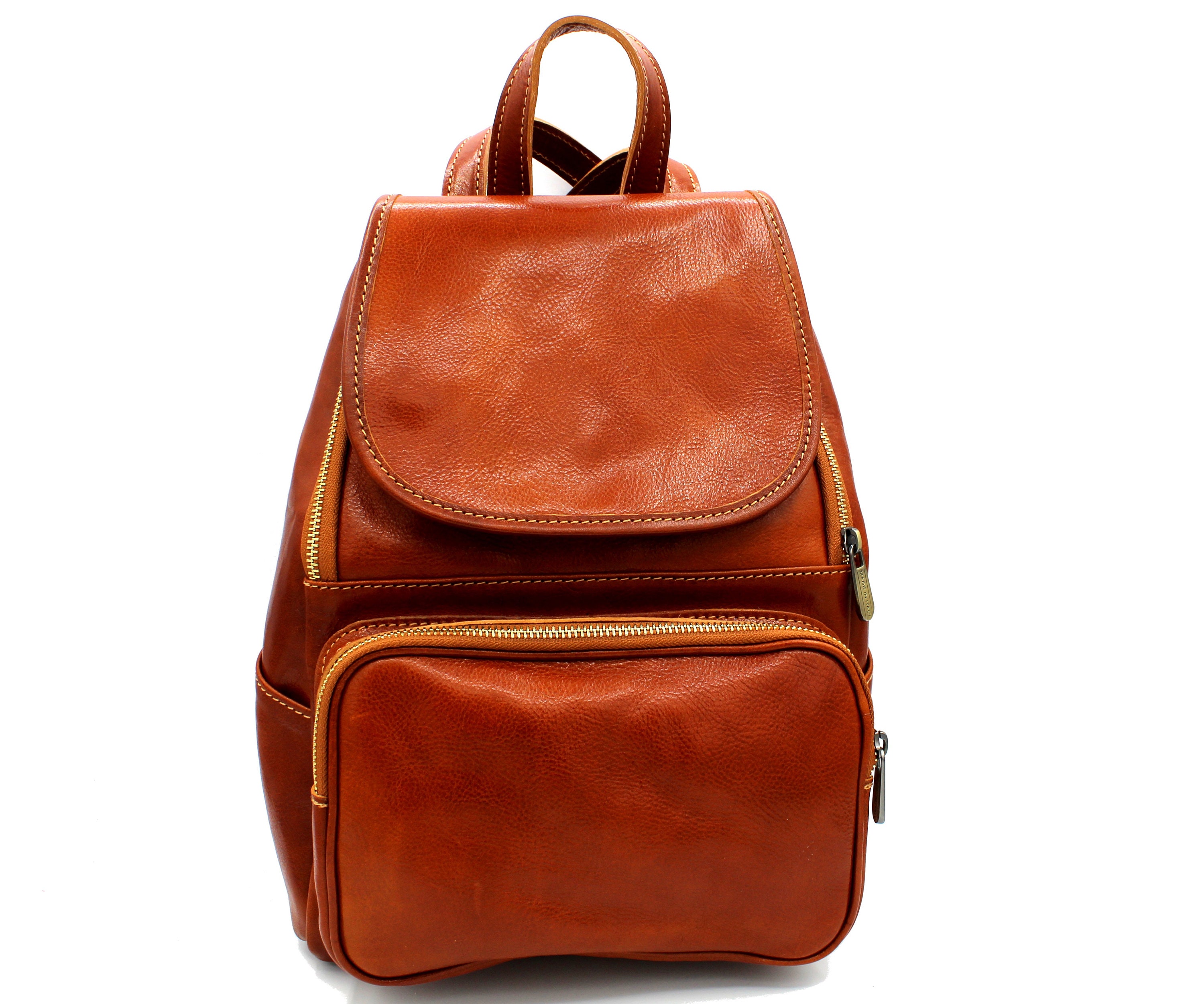 Leather Backpack for Women Made in Italy Etsy