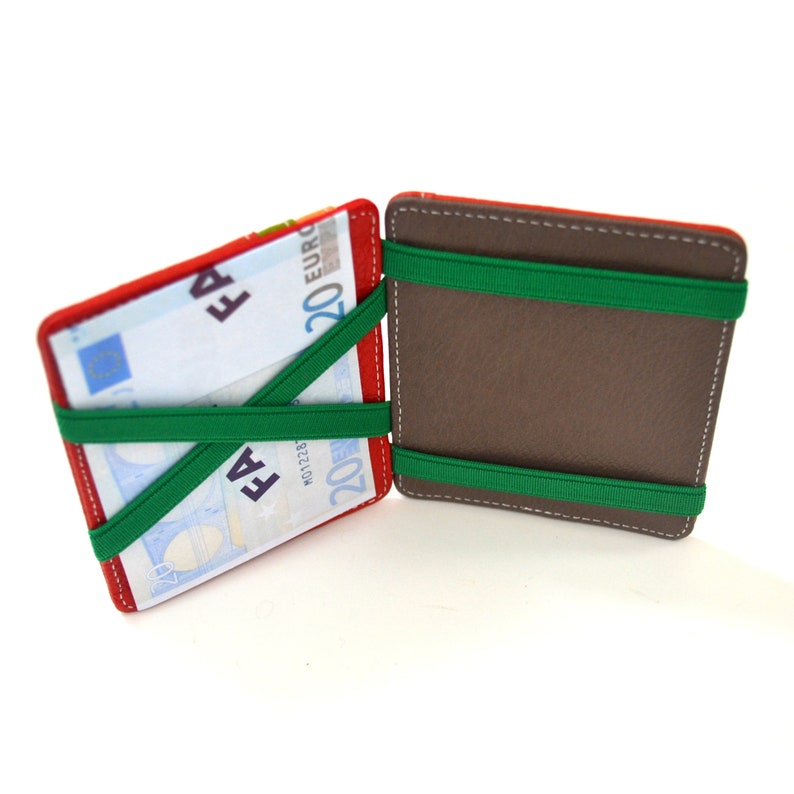 Leather Magic Wallet high quality Made in Italy Soft Genuine Leather