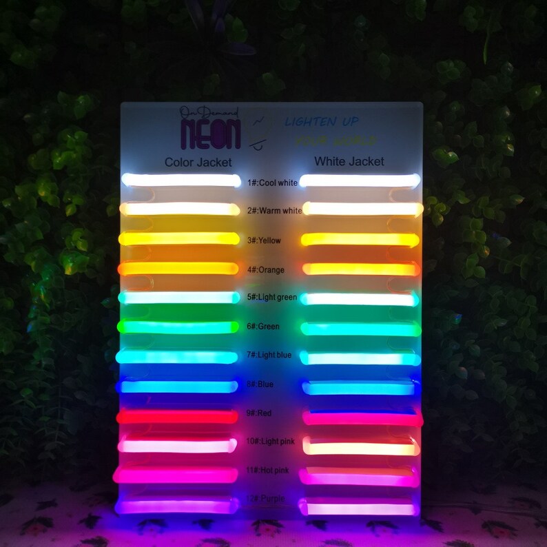 Wavy Neon Mirror Custom Mirror Led Sign Mirror Lights Etsy