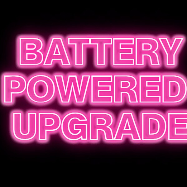 Battery Powered Neon Sign Custom Etsy