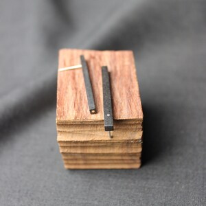 Ebony wood earrings