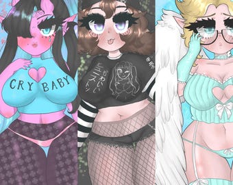 Custom Anime & Chibi Digital Art Commission (HQ files by email!)