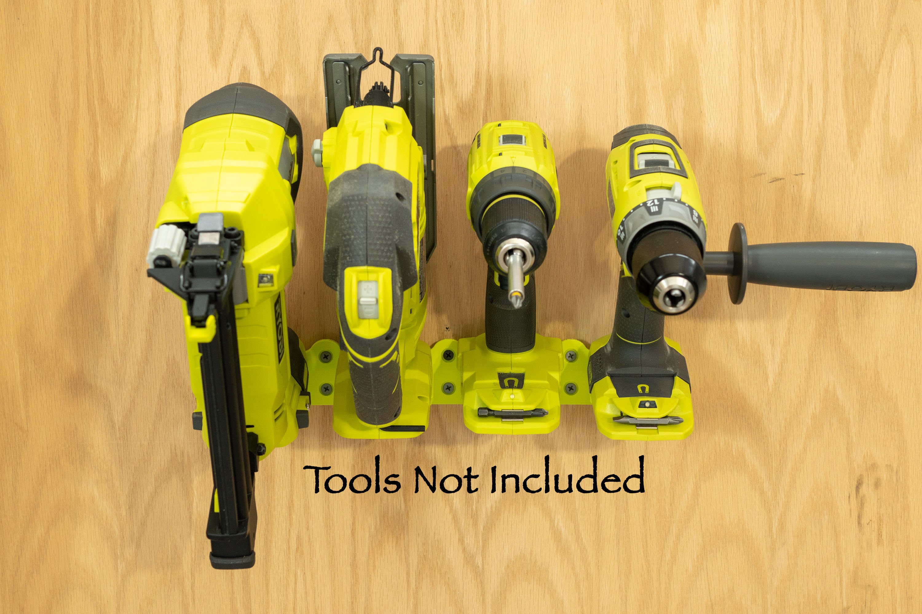 Support Mural Pour Outils Ryobi 18V - Lot De 5 Docks De Rangement | Organisation Atelier, Garage, Sans Batterie - 3