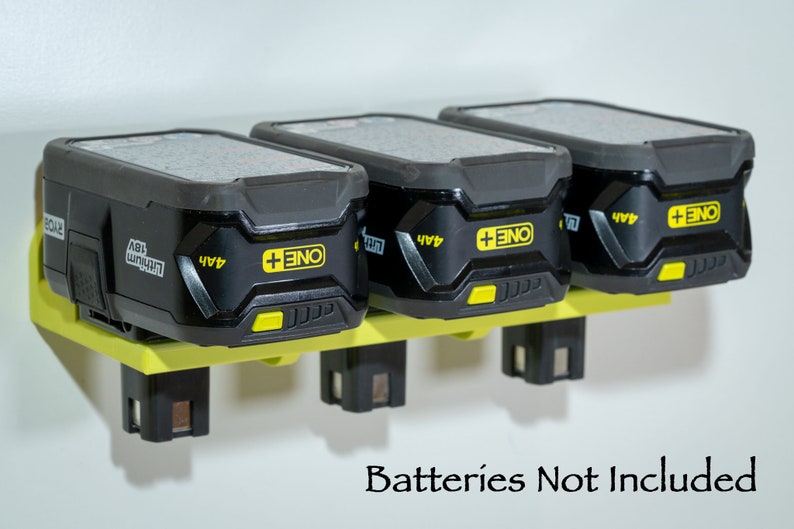 Ryobi 18v ONE Battery wall mount / holder Original design Etsy
