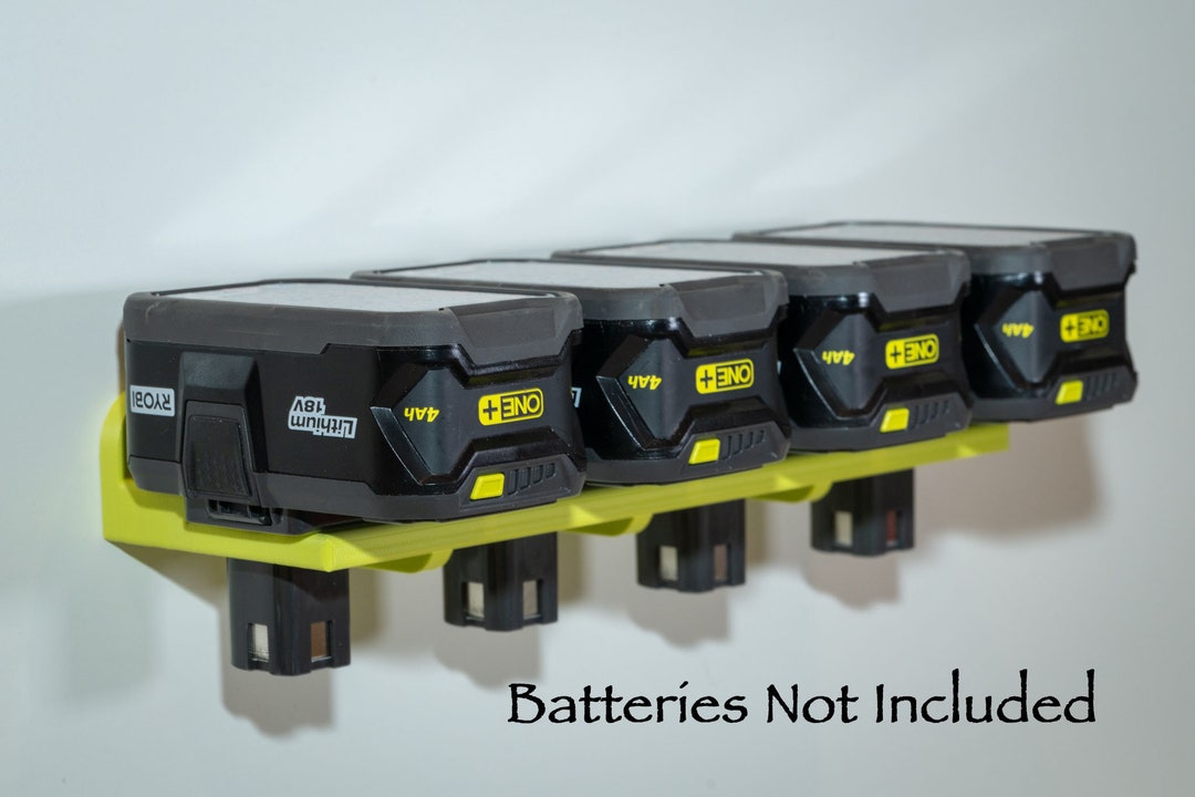 Ryobi 18v ONE Battery Wall Mount Holder Original Design Etsy