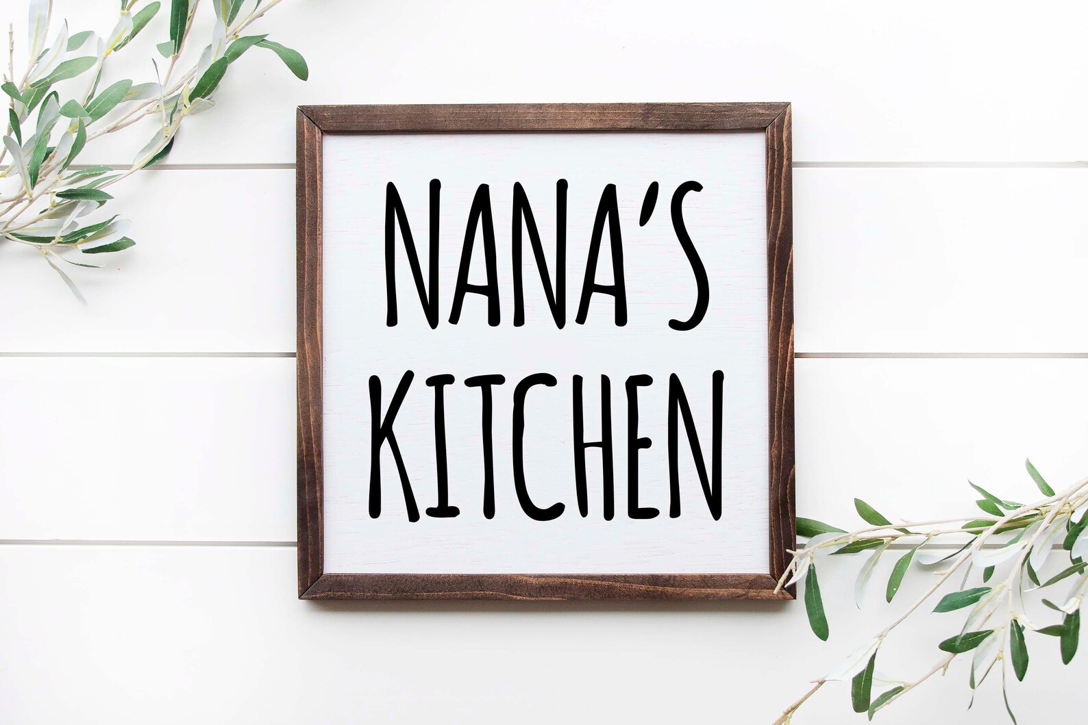 Nana's Kitchen 12x12 Wooden Sign Kitchen Decor Gift for Etsy