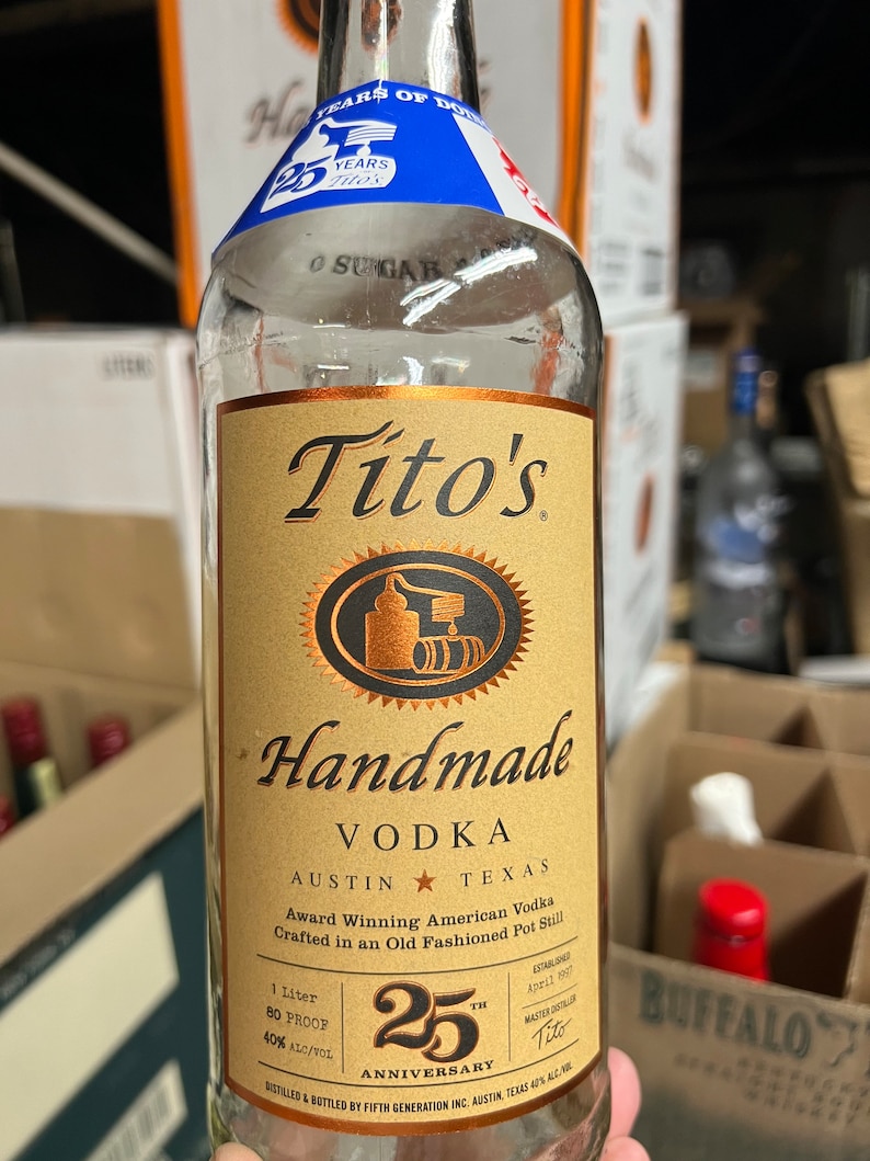 Titos Bottles 1 Liter Empty Etsy