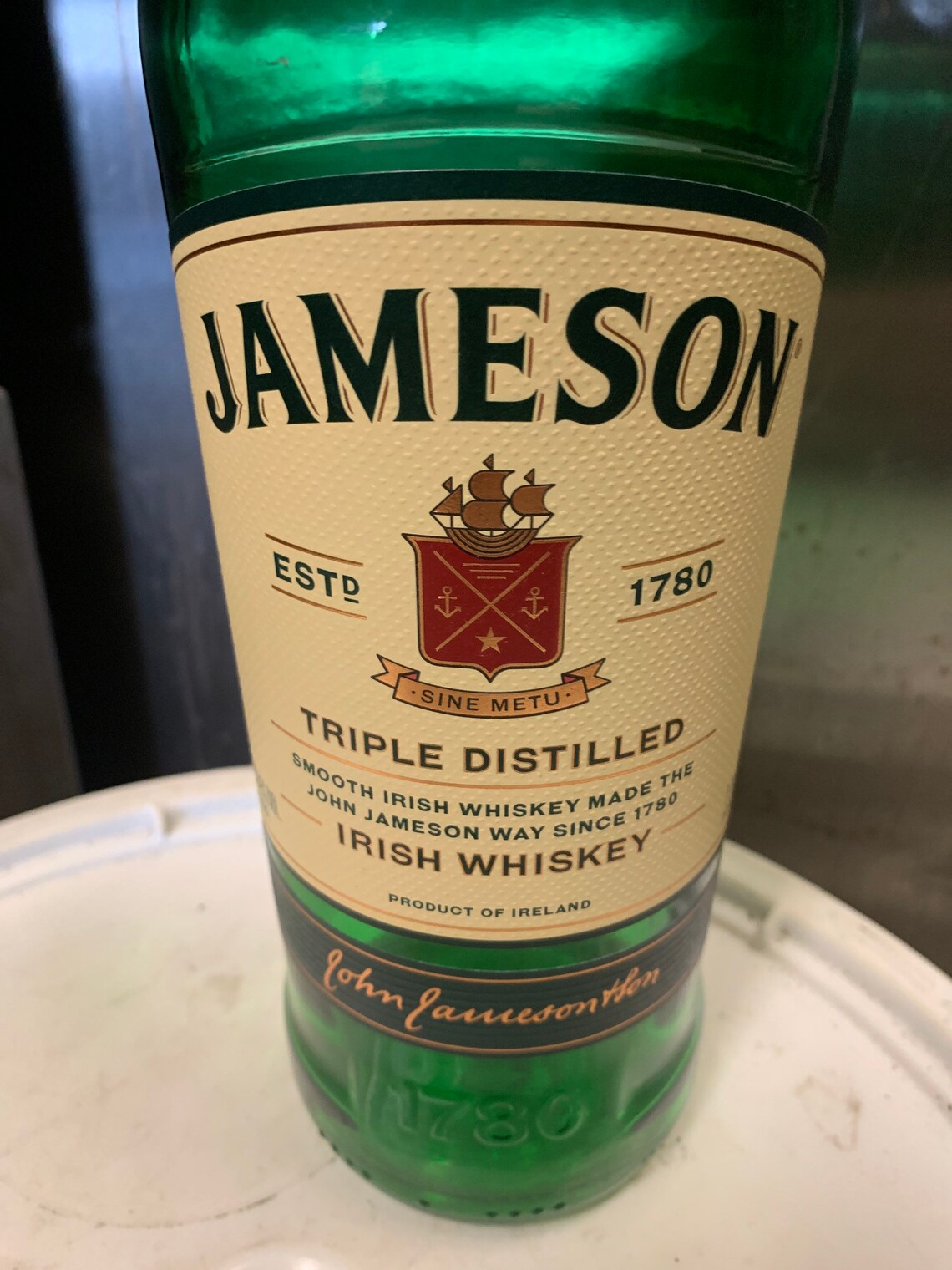 Jameson 1 Liter Empty Glass Bottle. Etsy