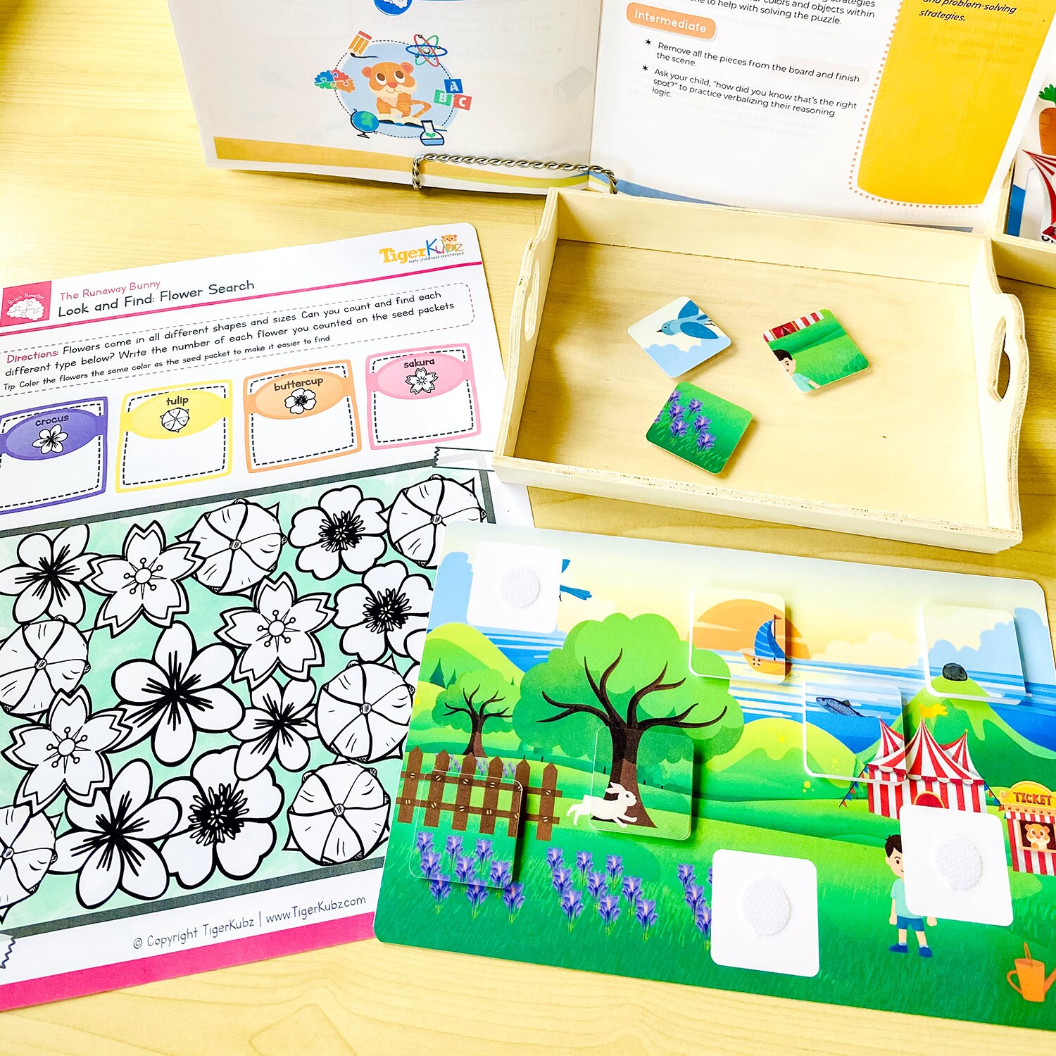 Learning Binder | No-prep Toddler Busy Book Velcro Preschool Homeschool ...