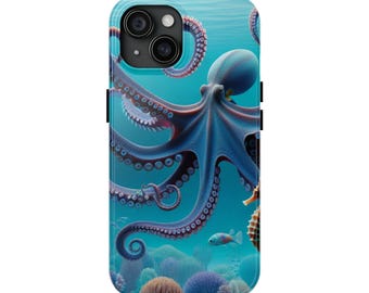 Octopus Tough Phone Case: Ocean Sea Life Protection